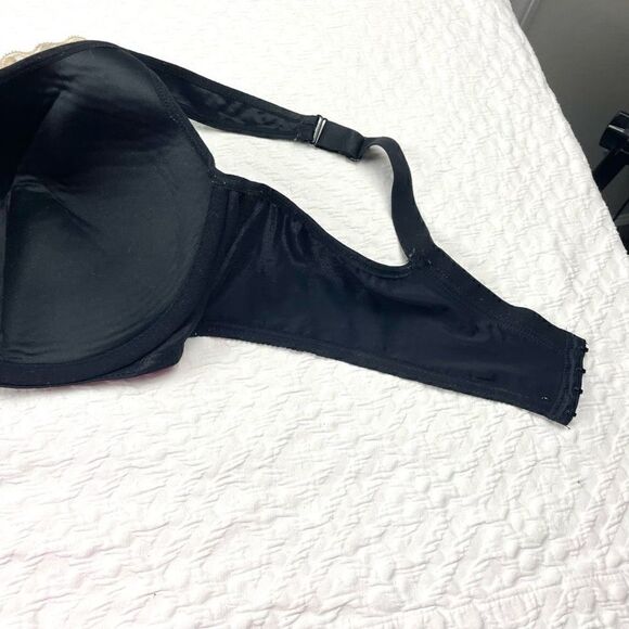 BUY 1 GET 1 FREE Avenue Body 46DD black full coverage lace accents comfortable e - Picture 6 of 10